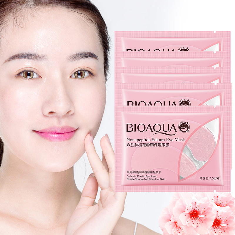 Eye Pad Collagen - 10Pcs=5Pairs Nonapeptide Sakura Eye Mask Collagen