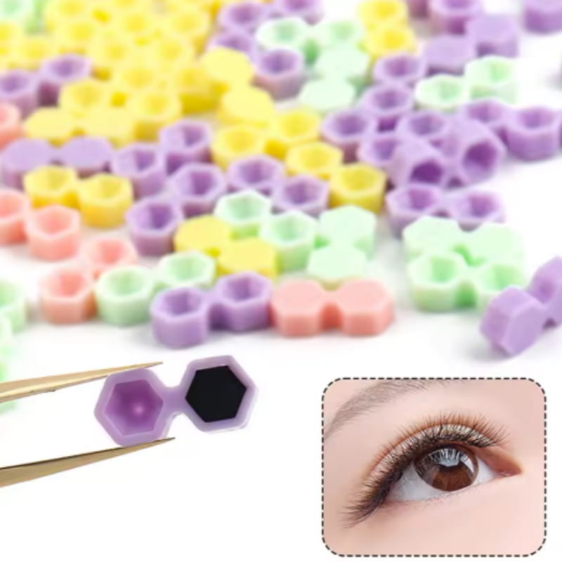 Eyelash Extension Salon - Lash Glue Cups Dual Hole Cone