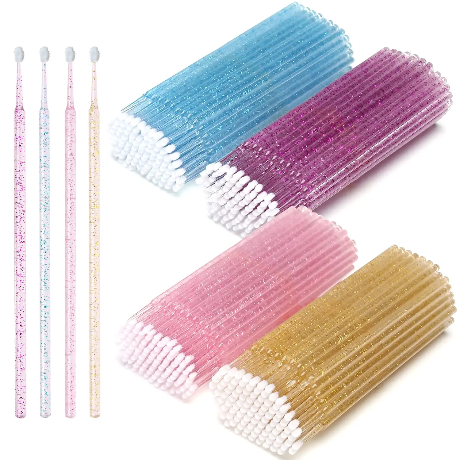 100PCS/Lot Disposable Eyelash  - Micro Brush Applicator 评论和价格