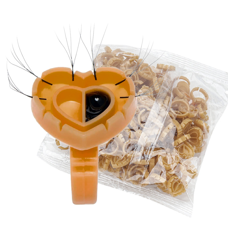 500PCS Glue Rings for Lash Ext - Eyelash Extension For Beginners 评论和价格