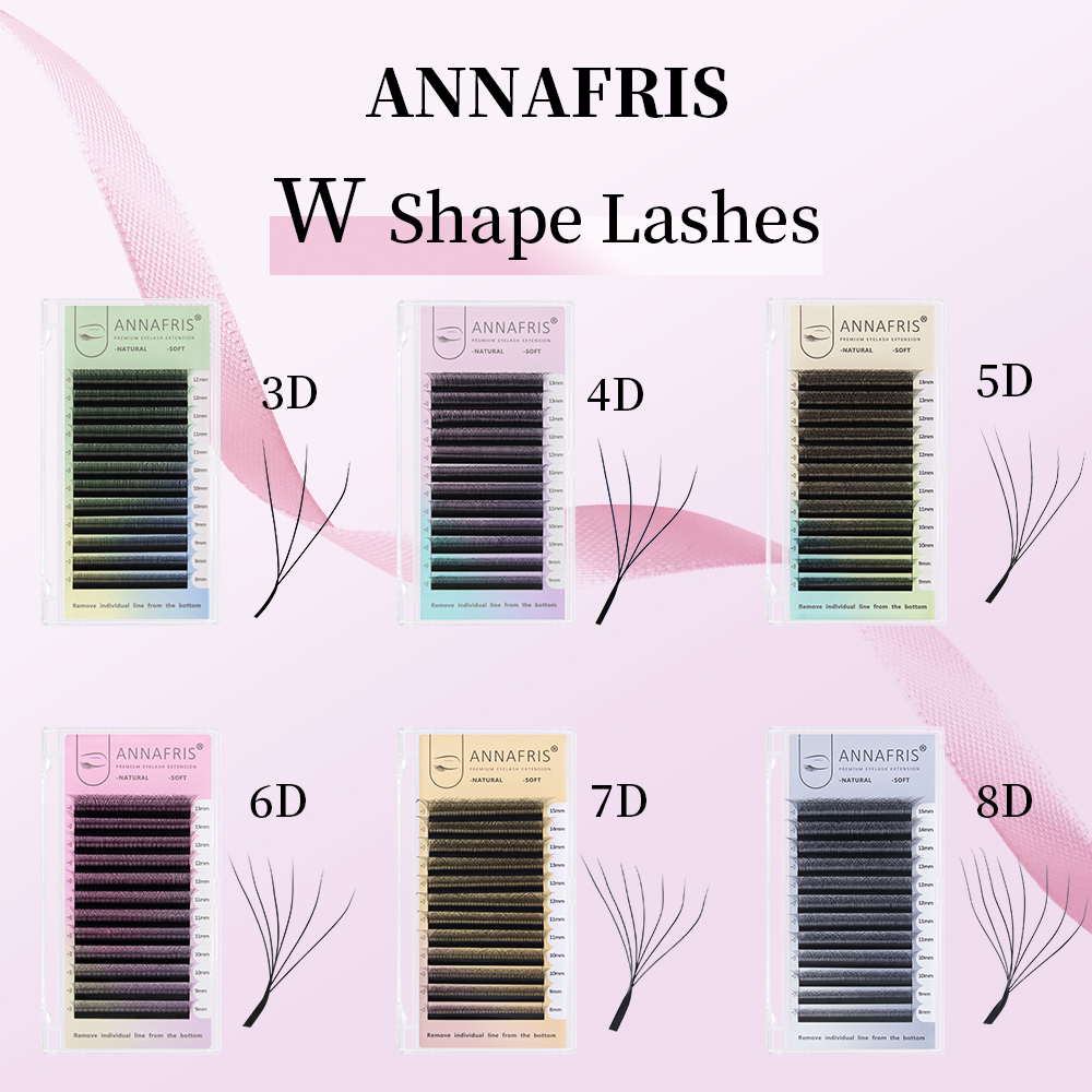 ANNAFRIS Premade Volume Fan YY - Eyelash Extension For Asian Eyes 评论和价格