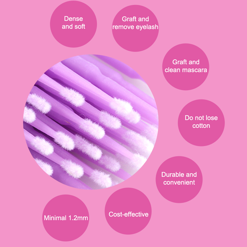50/100PCS Disposable Micro Bru - Micro Brush Applicator 评论和价格