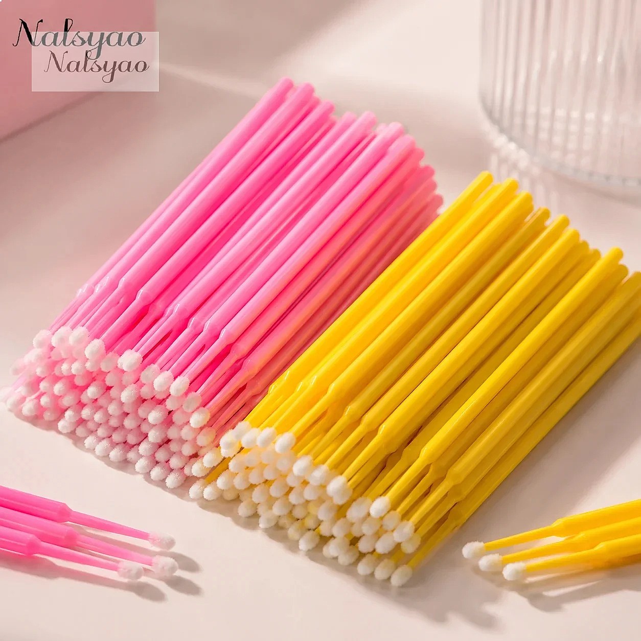 500pcs Eyelash Extension Clean - Micro Brush Applicator 评论和价格