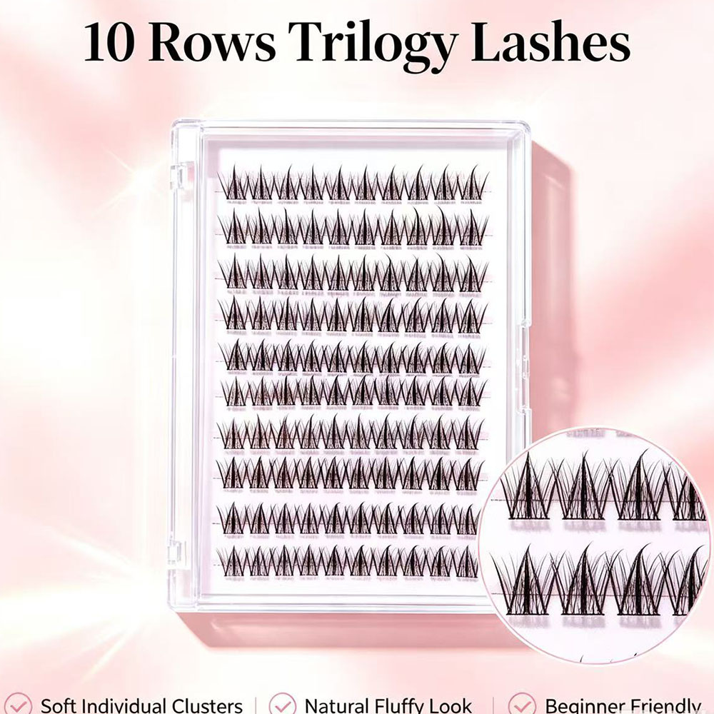 Premium Self Adhesive Wispy Cl - Eyelash Extension No 10 评论和价格