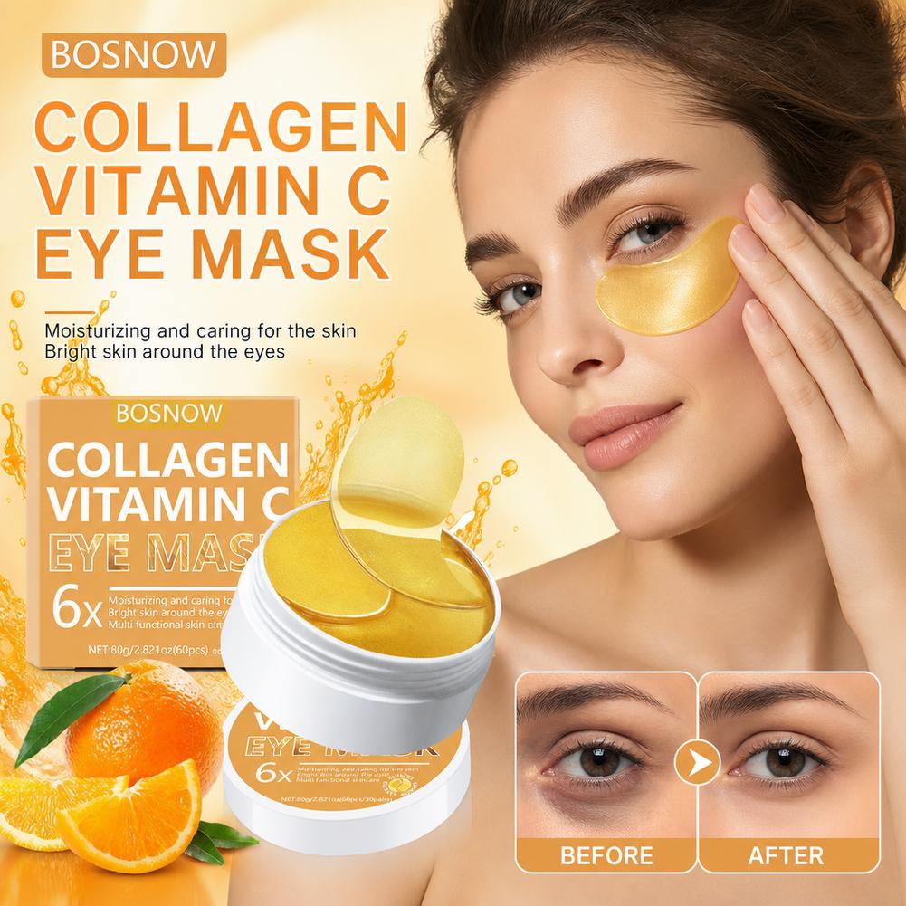 Collagen Vitamin Eye Mask 60pc - Eye Pad Collagen 评论和价格