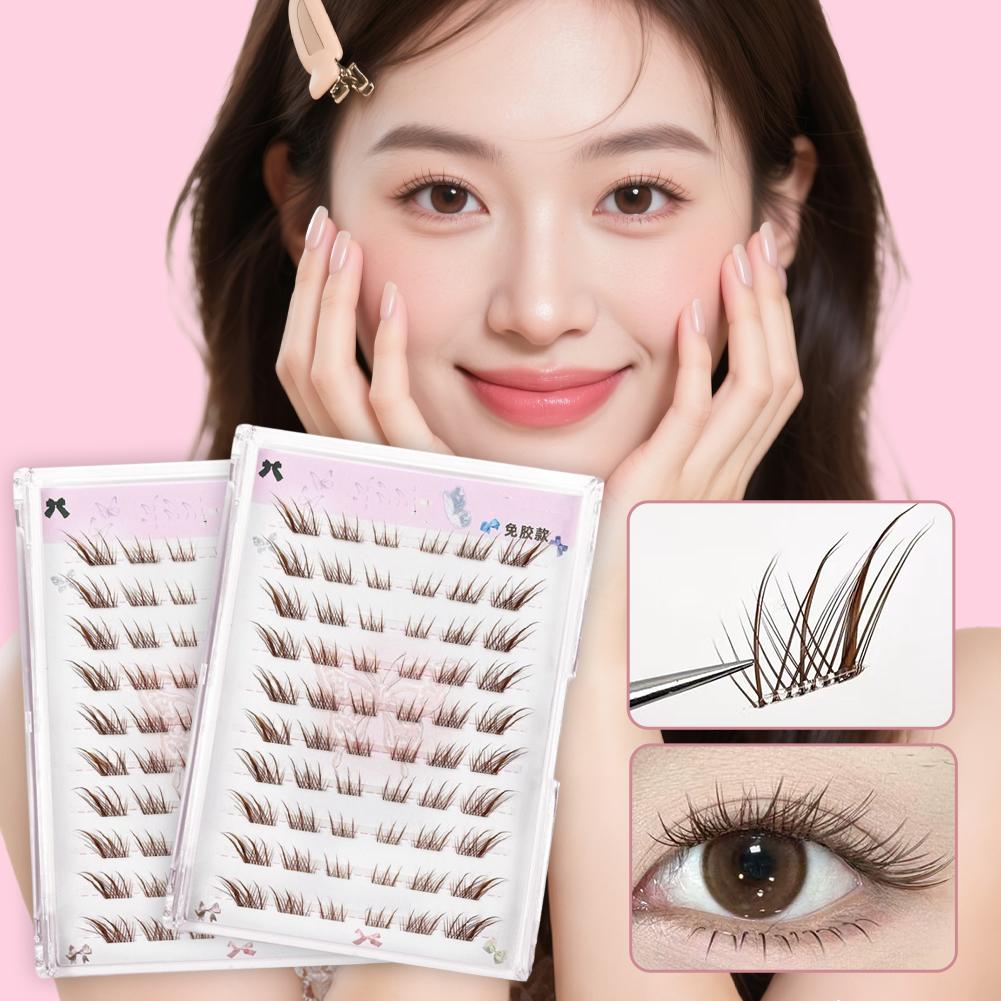 No Need Glue Fox Eye Effect Fl - Eyelash Extension No 10 评论和价格