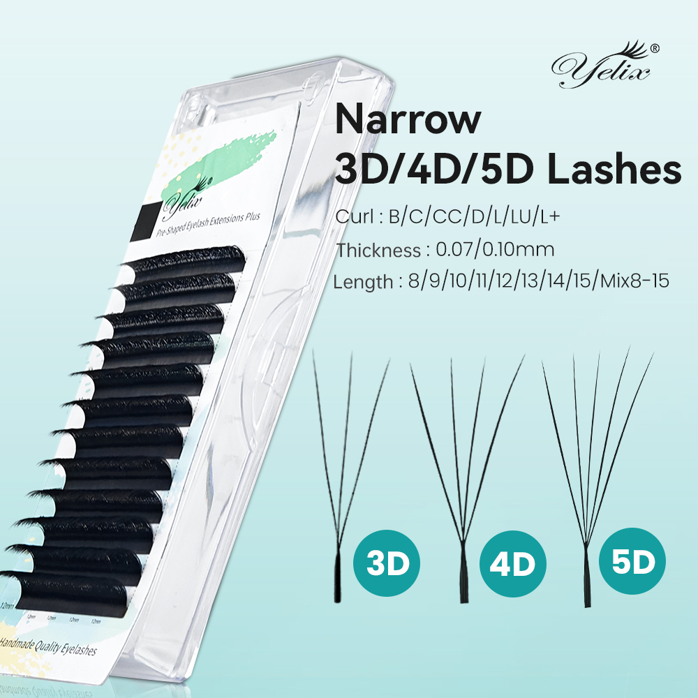 Yelix Narrow 3D 4D 5D W Premad - Eyelash Extension For Asian Eyes 评论和价格