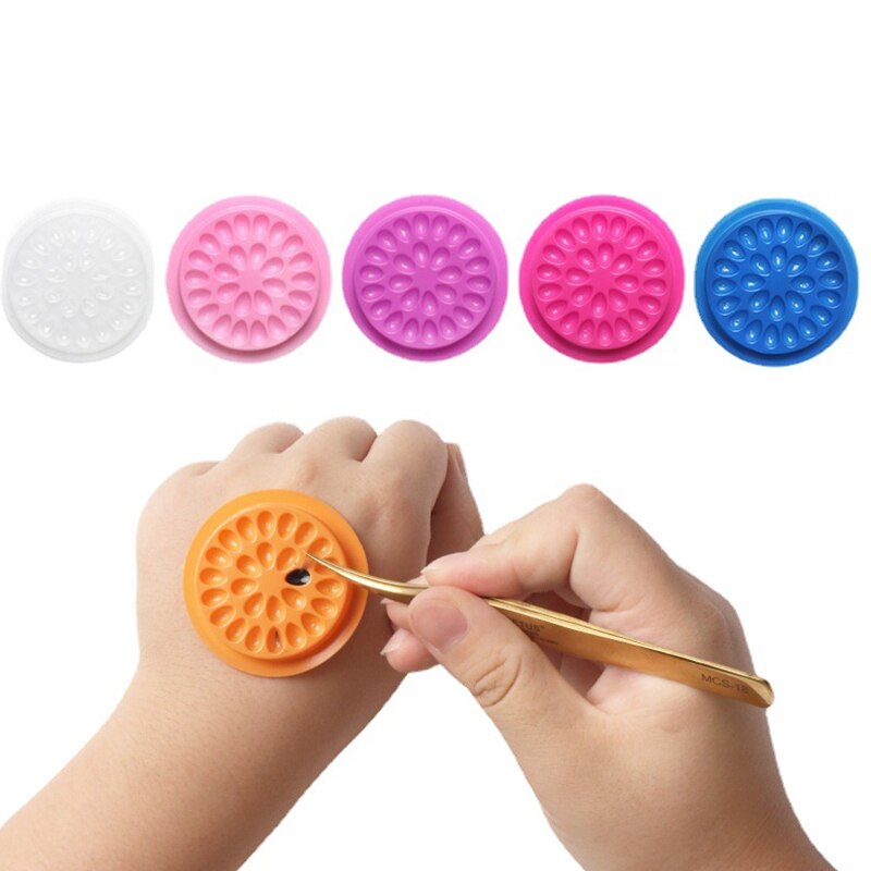100pcs Eyelash Glue Holder Eye - Eyelash Extension Uv Glue 评论和价格
