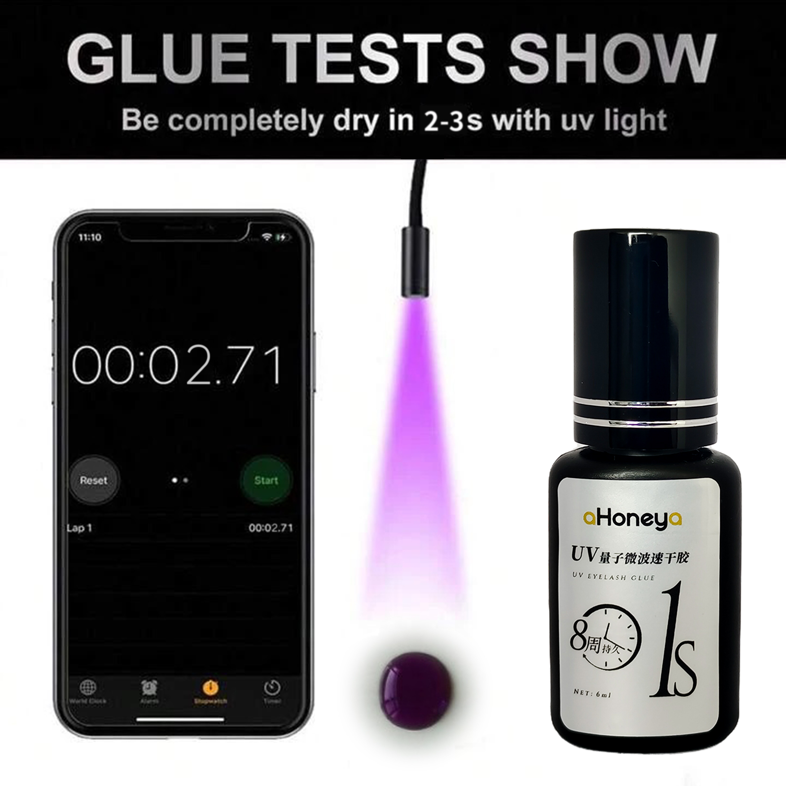 Salon UV Eyelash Grafting Glue - Eyelash Extension Uv Glue 评论和价格