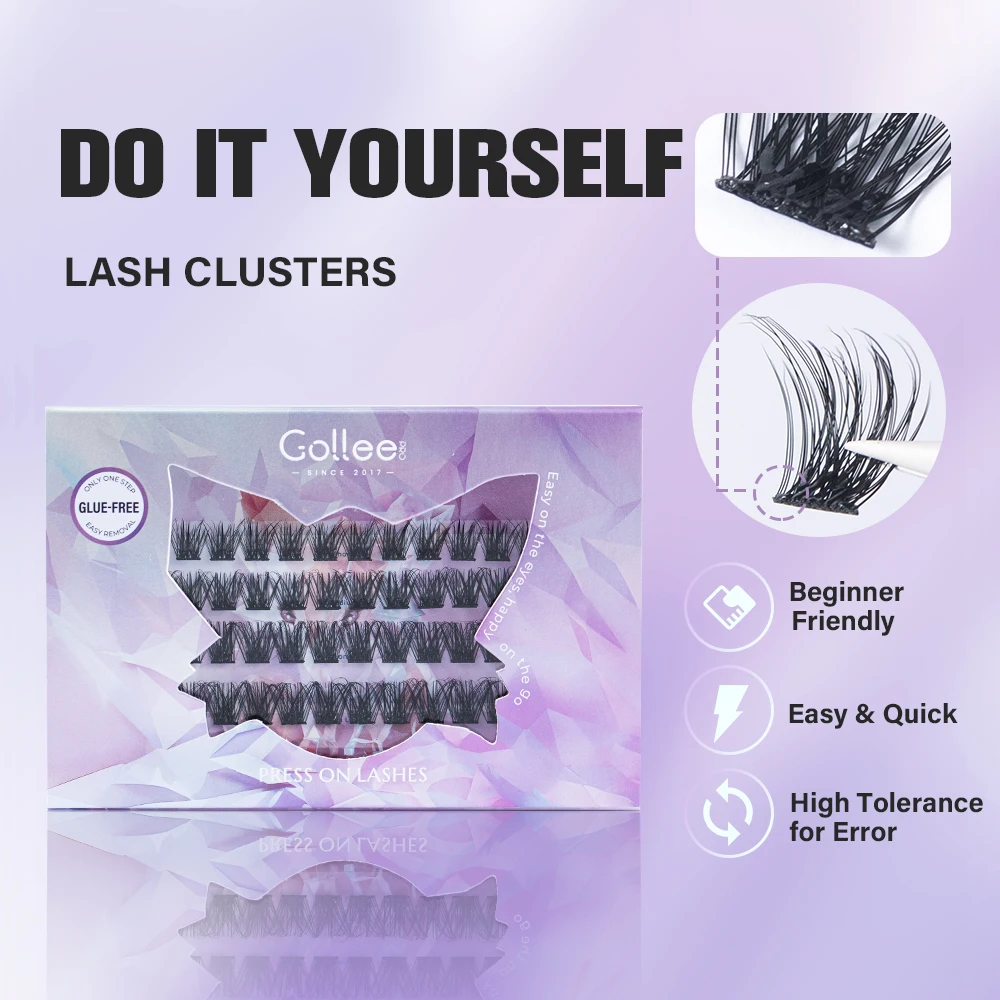 Gollee Self-Stick Eyelash Clus - Eyelash Extension No 10 评论和价格